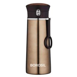 Borosil Travelease 420ml Stainless Steel Brown Hydra Vacuum Insulated Flask Water Bottle, BT420BN101-picture-27