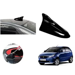 Auto Pearl ABS Black Universal Replacement Shark Fin Car Roof Antenna For Maruti Suzuki Indica Vista-image-70