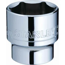 Stanley 1/2 inch 32mm 6 PT Chrome Vanadium Steel Standard Hexagonal Drive Socket, 1-88-753 (Pack of 2)-9