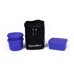 Signoraware Violet 340 ml Slim Small Lunch Box, 526-picture-38