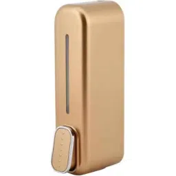 Fastgear 400ml PVC Golden Wall Mounted Cubical Liquid Soap Dispenser-image-9