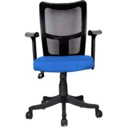 Rajpura Brio Medium Back Black &a; Blue NB Revolving Office Executive Chair, RSE303-Black &a; Blue-image-23