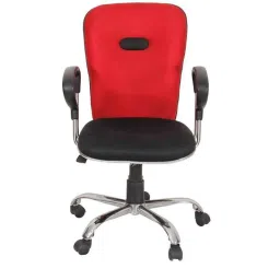 Caddy PU Leatherette Black &a; Red Adjustable Office Chair with Back Support, DM 36 (Pack of 2)-picture-19