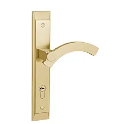Bonus Half Moon Premier 65mm Brush Brass Both Side Key Mortice Lock Set-picture-36