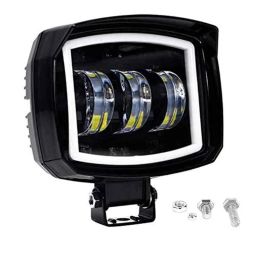 AllExtreme Ex3Lfp1 3 Led Headlight Lamp Universal Waterproof Off Road Driving Cree Led Fog Light With Mounting Brackets For Bike, Jeep And Cars (30W, White,1 Pc)-35
