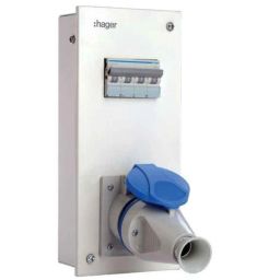 Hager Novello+ 32A 5 Pins 8 Modules Plastic Plug &a; Socket Enclosure Box, VYB832C-picture-24