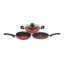 Pigeon Carlo 3 Pieces Aluminium Red Cookware Set-picture-36