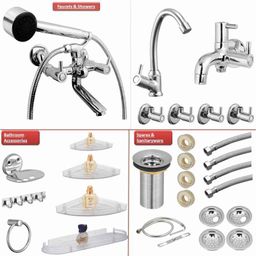 Kamal Dixy Collection Bathroom Premium Combo Set with Hand Shower &a; Free Tap Cleaner, DXY-2201-picture-24