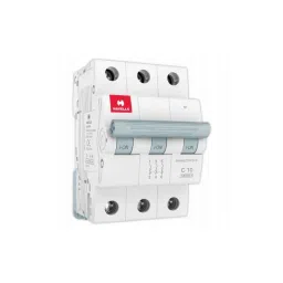 Havells Euro-II 10A Three Pole C Curve MCB, DHMGCTPF010-39