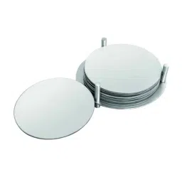 Elegante Stainless Steel Round Coaster, SL-048 (Pack of 6)-picture-21