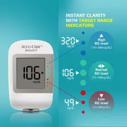 Accu-chek Instant S Meter Glucometer with 60 Instant Test Strips image 4
