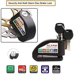 AOW Security Alarm Motorcycle Bike Brake Disc Lock-37