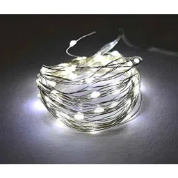Tucasa 3m Battery Operated White LED Copper Wire String Light, DW-413-70