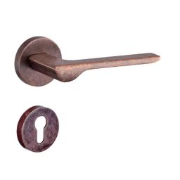 Dorset 150mm Nickel FM Finish Door Handle, Drop-36
