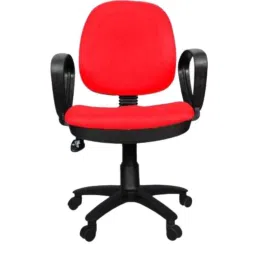 Rajpura 803 Low Back Red PP Base Revolving Office Executive Chair-30