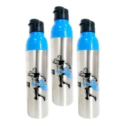 Breeze Rio 1250ml Stainless Steel &a; Plastic Water Bottle (Pack of 5)-picture-6