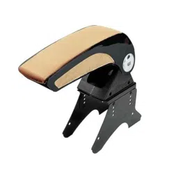 Auto Pearl Plastic &a; Leatherette Beige &a; Black Armrest Console Box for Mahindra Verito-picture-9