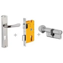 Dorset ML Series Lily 70mm Stainless Steel Silver Chrome Finish Door Handle Lock Set with Coin &a; Knob, ML LY (Pack of 2)-picture-15