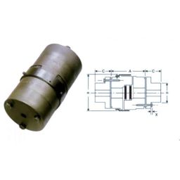 Fenner Essex Jaw Cushion Spacer Coupling, Size: F0295PS, DBSE:180 mm-image-36