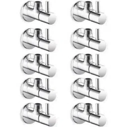 Zesta Turbo Stainless Steel Chrome Finish Angle Valve with Flange (Pack of 10)-image-47