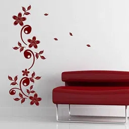 Asian Paints NA40BM Wall Ons 76.2x30.48cm Vinyl Maroon Motif Self Adhesive Wall Sticker, HPCA13595-picture-4