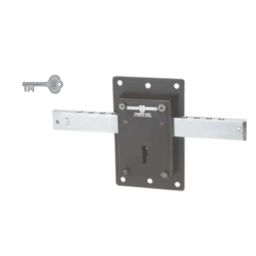 Harrison Universal 10 Turn PC Finish Godown Lock with 3 Keys for Double Door, 0494-38