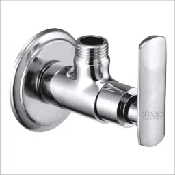 Spazio Mirage Brass Chrome Finish Angle Valve with Wall Flange-picture-8