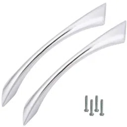 Atom 212 10 inch Chrome Plated Finish Zinc Cabinet Pull Handle (Pack of 2)-image-83