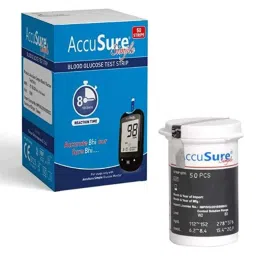 AccuSure 50 Pcs Simple Blood Glucose Test Strips Set-45