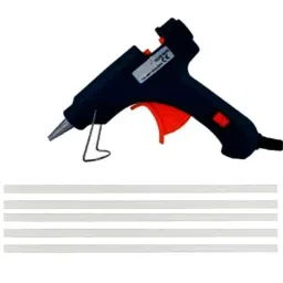 Gunstick 20W Black Glue Gun with 5 Pcs Transparent Glue Sticks-image-82