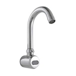 Bharat Photon 6V DC Operated Brass Chrome Plated Automatic Wall Mounted Sensor Faucet, BP-F112-picture-27