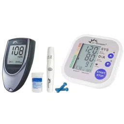 Dr. Morepen BP-02 Blood Pressure Monitor &a; BG-03 Gluco One Monitor Kit with 25 Test Strips Combo-8
