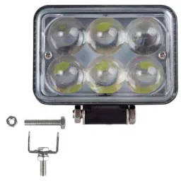 AllExtreme EX6L5D1 18W 6 LED 5D Water Resistant White Spot Beam Fog Light-image-37