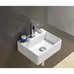 InArt 13x12x5 inch Ceramic White Table Top Wash Basin, INA-247-picture-0