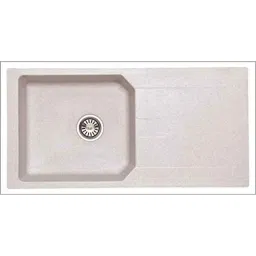 Uken Heavy Duty Quartz Kitchen Sink (39X19.5) With Accessories(40/20-Qu-Gr-St-5) White-picture-18