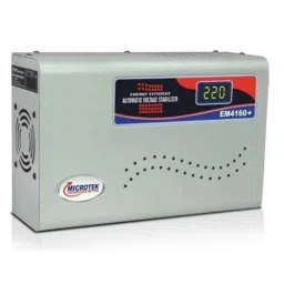Microtek EM4160+ 160-285V Metallic Grey Voltage Stabilizer Upto 1.5 Ton AC with 3 Years Warranty-10