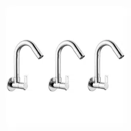 Fastgear Kubix Brass Chrome Finish Silver Sink Tap, FG1952 (Pack of 3)-picture-42