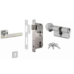 Dorset ML Series Fabio 60mm Stainless Steel Door Handle Lock Set with Knob &a; Key-picture-34