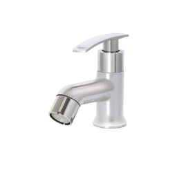 Logger Brass Chrome Finish Silver Pillar Cock Basin Tap, ‎LOG-WAVE-L2001001-1A-26
