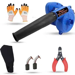 Hillgrove 800W Plastic Blue Electric Air Blower with Carbon Brushes, Gloves &a; Wire Cutter, HGCM1097-image-50