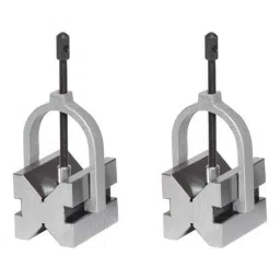 Crystal 2 Pcs 63x63x80mm 3 inch Iron Precision V Block with Clamp Set, 1712P-picture-26