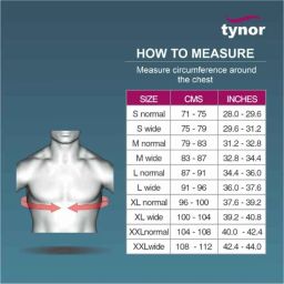 Tynor Wide Compression Vest, I83CAI, Size: Large image 4