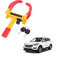 Kozdiko Steel Yellow &a; Red Anti-Theft Heavy Duty Car Wheel Tyre Lock Clamp for Hyundai Santafe-picture-21