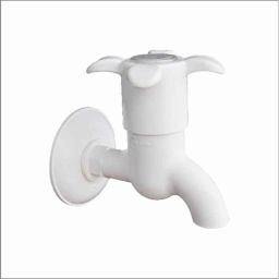 APL Apollo Bloom ABS White Short Body Bib Cock with Flange, TP290-picture-26