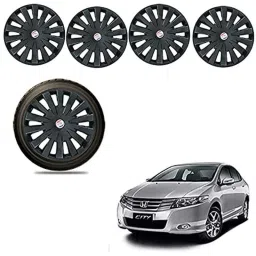 Auto Pearl 4 Pcs 15 inch ABS Black Car Wheel Cover Set for Honda City Ivtec 2011, APA19-picture-42