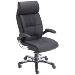 Mezonite Black Leatherette High Back Office Chair-image-97