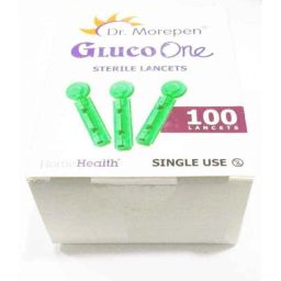Dr. Morepen SL28-100 Gluco One Sterile Lancets with 100 Pcs Lancets-37