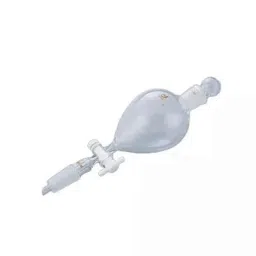 Lab Plus Common Mating Round Separatory Funnel with Lower Sliding &a; PTFE Cock 100 ml, LP-2195-12