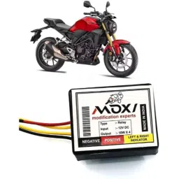 Auto Pearl 12V Black Front &a; Rear Flasher Indicator Light for Honda CB-picture-4
