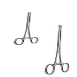 Forgesy 2 Pcs 5 &a; 6 inch Stainless Steel Allis Tissue Forcep Set, X48-5